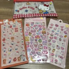 ハローキティ デコポーチセット シールまとめ売り おまけ付き サンリオ