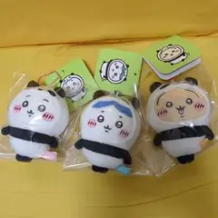 ちいかわ パンダなマスコット3つセット ハチワレ うさぎ 新品