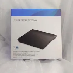 USB3.0対応 外付けDVDドライブ 薄型 ポータブル CD再生 書き込み対応