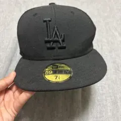 New Era 59FIFTY ブラック キャップ 7 1/4