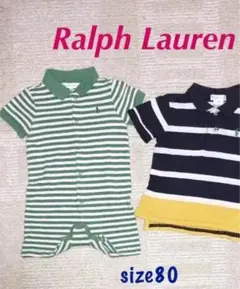 値下げセール‼️キッズ 男の子用 ラルフローレン ロンパース サイズ80
