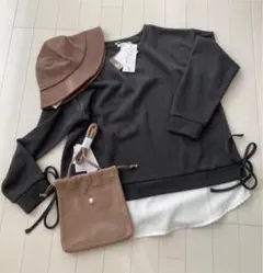 しまむら　レディーストレーナー帽子ポシェット3点セット