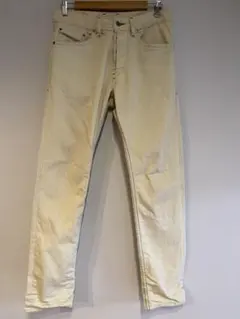 ディーゼル　クリーム色 ストレートデニム