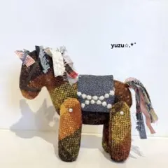 幸せを運びたいお馬ちゃん ⚮̈﻿ ハンドメイド ミナペルホネン ぬいぐるみ 干支