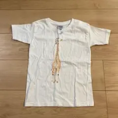 GILDAN キリン柄 プリントTシャツ ホワイト キッズ Sサイズのサムネイル