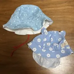 ミキハウスピクニック44センチ　ベビー帽子46センチ　セット