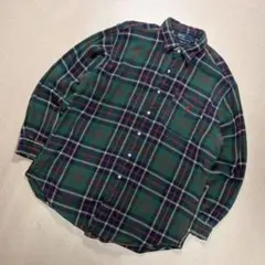 90s RALPH LAUREN LOWELL SPORT ヘビネルシャツ 極厚