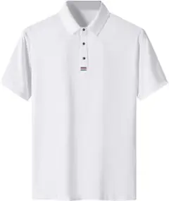 【新品・未使用】ポロシャツ 3XL メンズ 半袖 ビジネス おしゃれ ホワイト