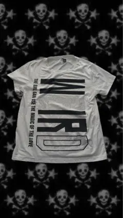 SHEIN ホワイト プリント Tシャツ XS グランジ系 平成 y2k値下げ⭕️