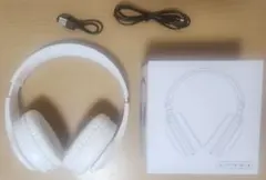 ワイヤレス ヘッドホン ホワイト 有線 無線 両用