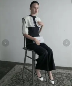 値下げ BONLECILL noir ハイネックパンツドレス