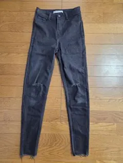 ZARA Z1975 DENIM ブラック スキニーデニム 34 ザラ
