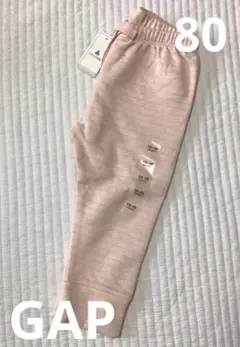 新品　babygap ボーダーレギンス　ピンク　80￼
