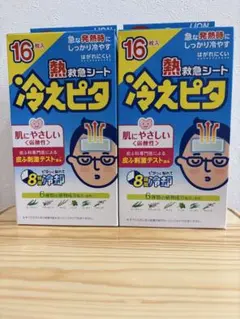 ライオン 冷えピタ 大人用８時間 16枚入り (2枚×8袋) 2箱セットのサムネイル