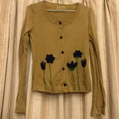 Jocomomola 花柄刺繍 カーディガン 長袖のサムネイル