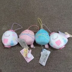 すみっコぐらし　てのりぬいぐるみ　4個セット ストラップ付き