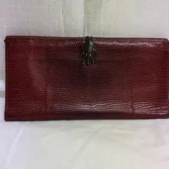 ✿GUCCI型押しリザードレザー ハンドモチーフ金具 長財布 レアヴィンテージ✿のサムネイル