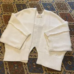 ナノユニバース　ニットカーディガン フリーサイズ ホワイト