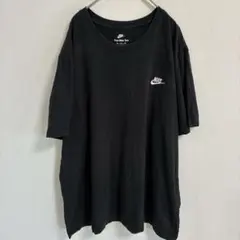 ナイキ 刺繍ロゴ Ｔシャツ クルーネック 半袖 XXL ビッグサイズ 黒 綿のサムネイル