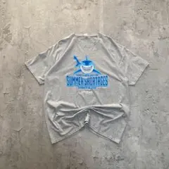 フルーツオブザルーム 古着 シャーク サメ プリント Tシャツ 半袖 XLサイズ