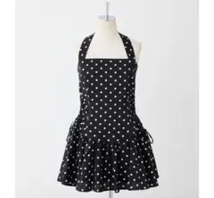 バックリボンミニワンピース ドット