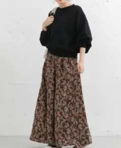 urbanresearch サニーレーベル 花柄ロングスカート