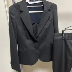 ビジネススーツ 3点セット ブラックストライプ