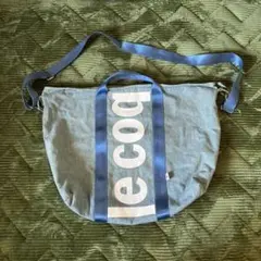 【3/8まで】le coq sportif ブルートートバッグ ショルダーバッグ