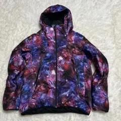 Find-Out 宇宙柄 フード付きダウンジャケット