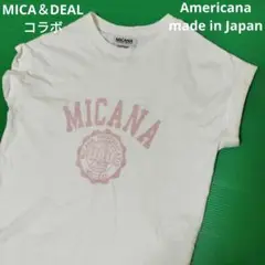 新品タグ付き アメリカーナ カフェ ロゴ スウェット 白 マイカーナ コラボ Americana(アメリカーナ)｜【ELLE SHOP限定】カットオフスリーブ