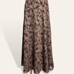 ❤️人気 ガリャルダガランテ カットジャガード 花柄マキシフレアスカート 0・S
