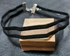 スケルトンチョーカーネックレス　グランジ　モード　ゴシックパンク　地雷系　原宿