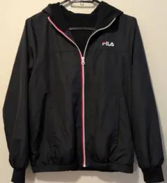 FILA フード付きウィンドブレーカー ブラックのサムネイル