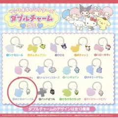【新品】サンリオ　ダブルチャームグミ　アヒルのペックル　めじるし