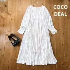 ココディールCOCO DEAL たっぷりギャザーの落ち感ロングワンピース