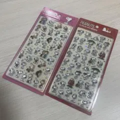 韓国 PEANUTS 3Dステッカー 2シートセット