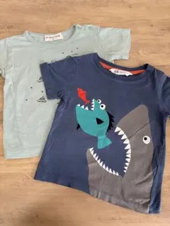 アンドゥカージョ H&M サメ イラスト Tシャツ 90 2枚 セット