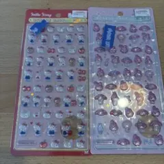 ハローキティ・マイメロディ ボンボンドロップシール2シートセット