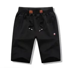 ハーフパンツ メンズ ショートパンツ 短パン 黒 M〜2XL 新品