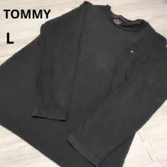 TOMMY HILFIGER 黒 長袖シャツ Lサイズ