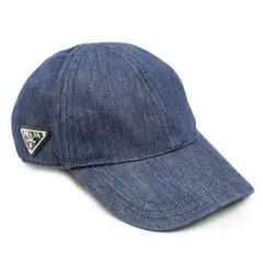 PRADA デニム キャップ 帽子 XXL 希少 美品 Prada デニム キャップ | ブルー | FARFETCH JP