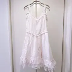 未使用 me roir ミーロワール レース ドーリー キャミ ワンピース M
