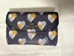 COACH ハート柄 レザーキーケース(写真御確認ください)