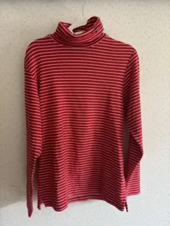 Callaway 赤白ストライプ タートルネック長袖