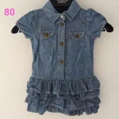 baby gap　デニム　フリル　ワンピース