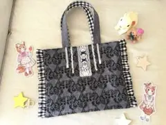 ジョリーフルール トートバッグ もふもふノスタルジア パンダブラック