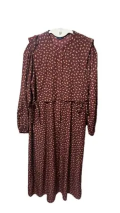 SHIPS Colors 花柄ロングワンピース 大人ワンピ