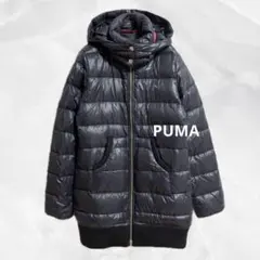 c366【プーマ】ダウンジャケットSレギュラーフィットハイネックフーディ防水撥水