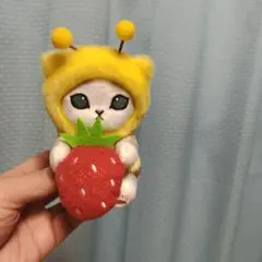mofusand 、ねこ、ぬいぐるみ モフサンドはち、モフサンドイチゴモフサンド