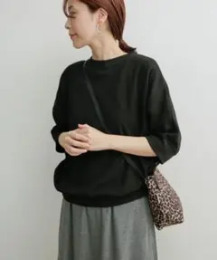 アーバンリサーチドアーズ　タックフライスTシャツ　ブラック